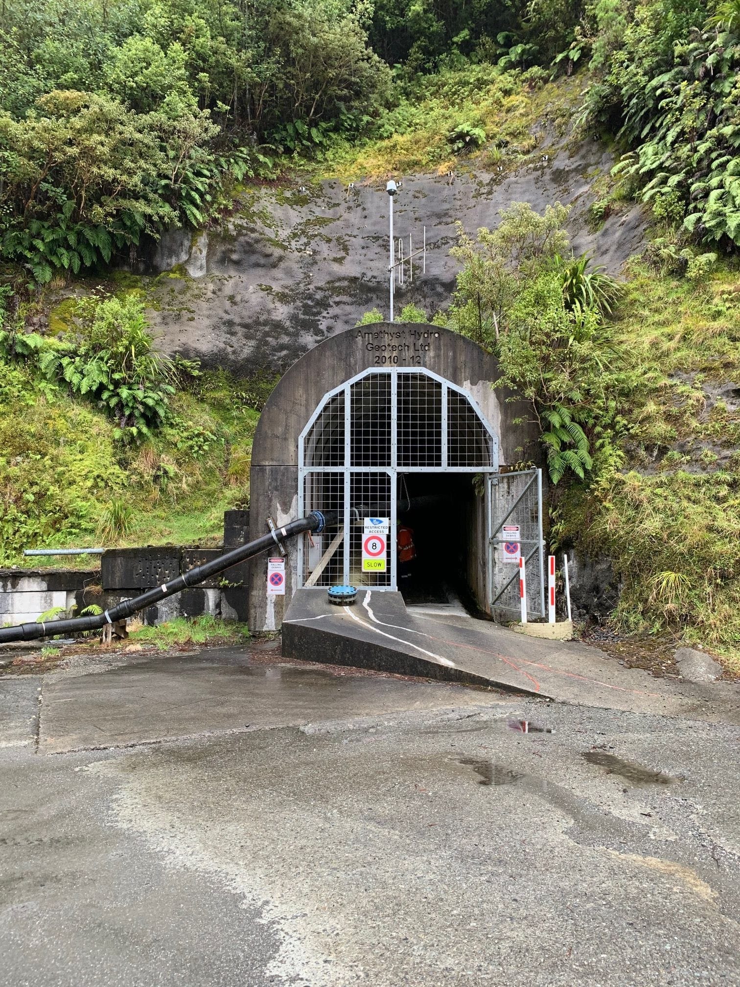Entrance way to Amethyst Hydro
